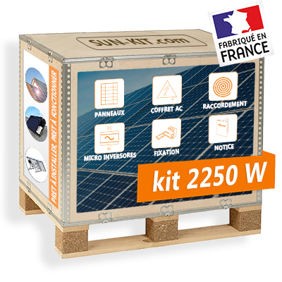 Kit solaire 1800Wc autoconsommation 6 micro onduleurs PLUG&PLAY